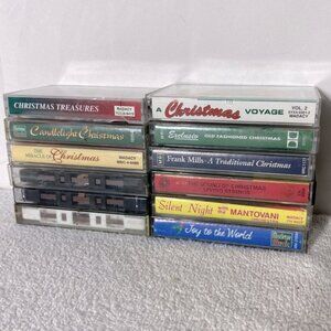 Vintage Holiday Christmas Music Cassette Tapes 12